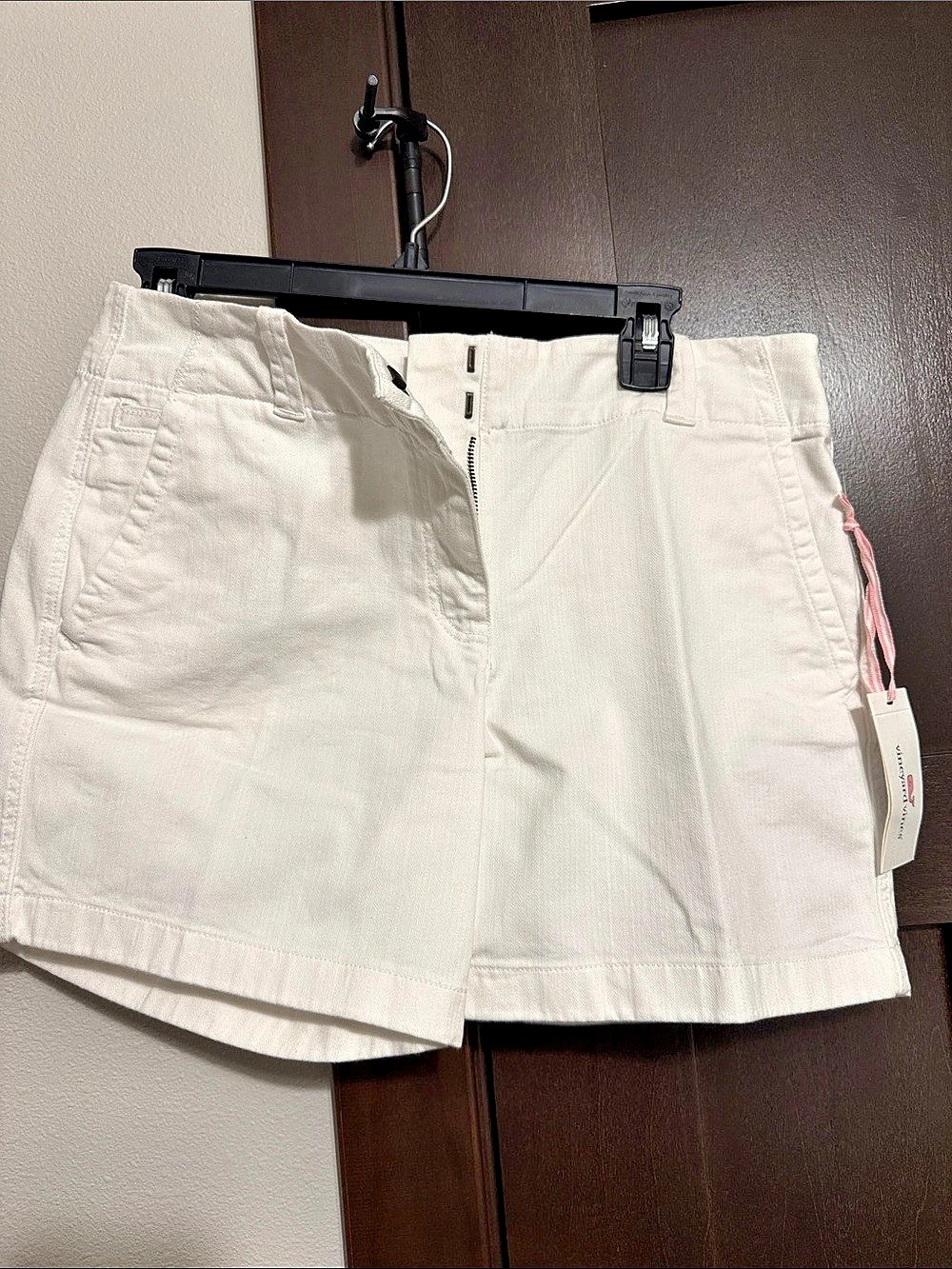 Vineyard Vines 5 Inch Herringbone Every Day Short Cream Size 4